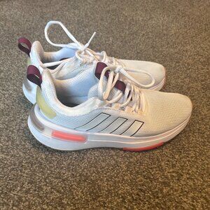 Size 6.5 - Women's Adidas Cloudfoam Racer White Bright